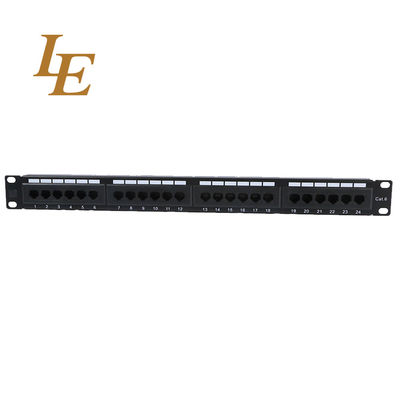 1u Ftp Cat6 Ethernet Krone Idc Patch Panel 48 Ports Cable Management