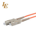 Ul Om3 Duplex Fiber Optic Patch Cord 2 Core Optical Fiber Cable