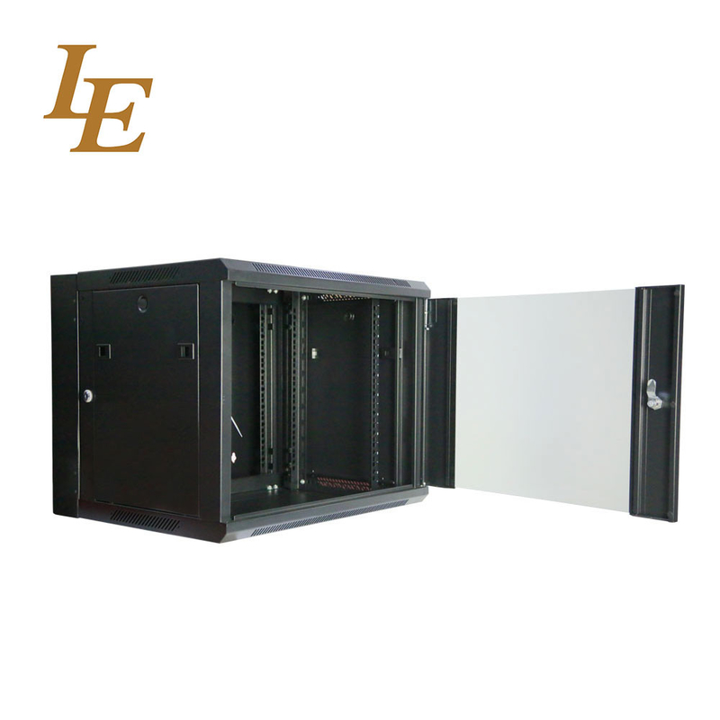 6U Wall Mount Server Rack Cabinet SPCC Cold Rolled Steel Material