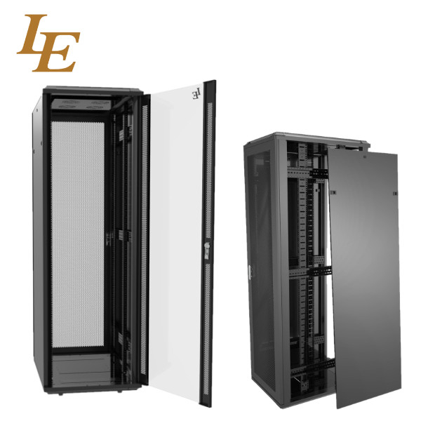 19 Inch 18U Aluminum Frame Server Rack Network Cabinet With Vented Door
