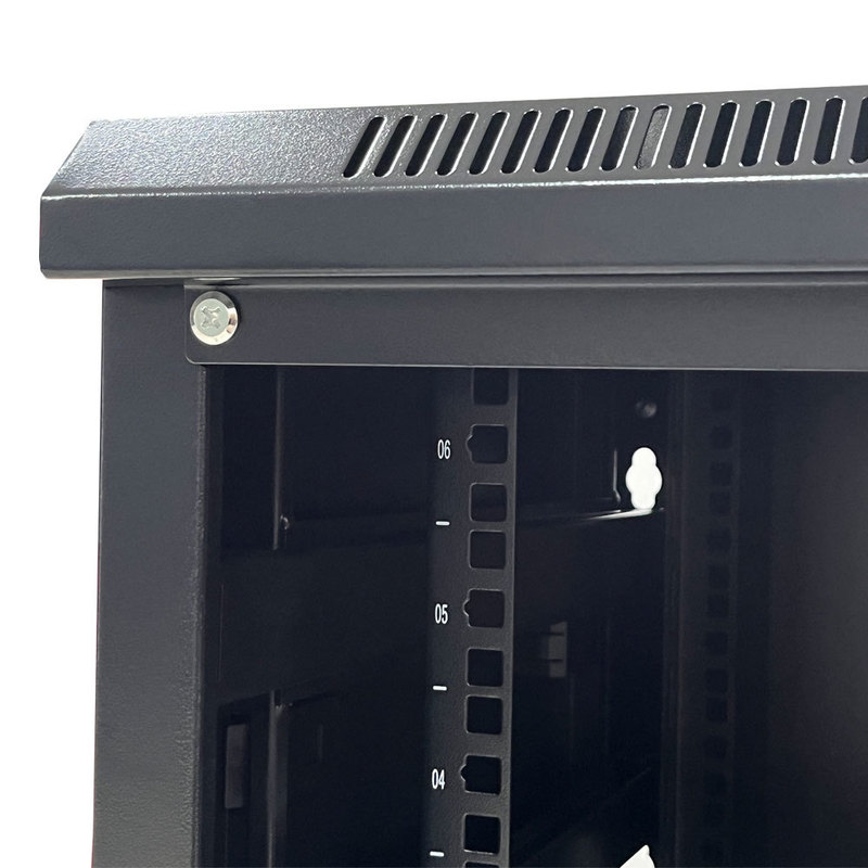 Assistant Profile Unassembled Structure Server Rack Cabinet with Various Accessories and Four Mounting Holes