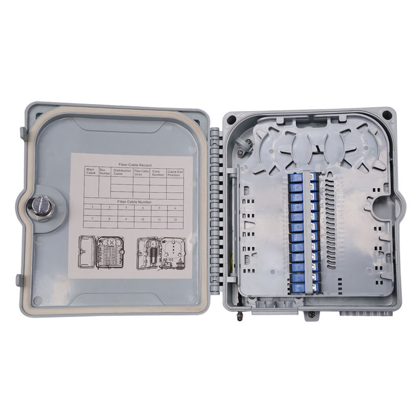 Outdoor Fiber Optic Distribution Box ABS Plastic Material Insulation Resistant