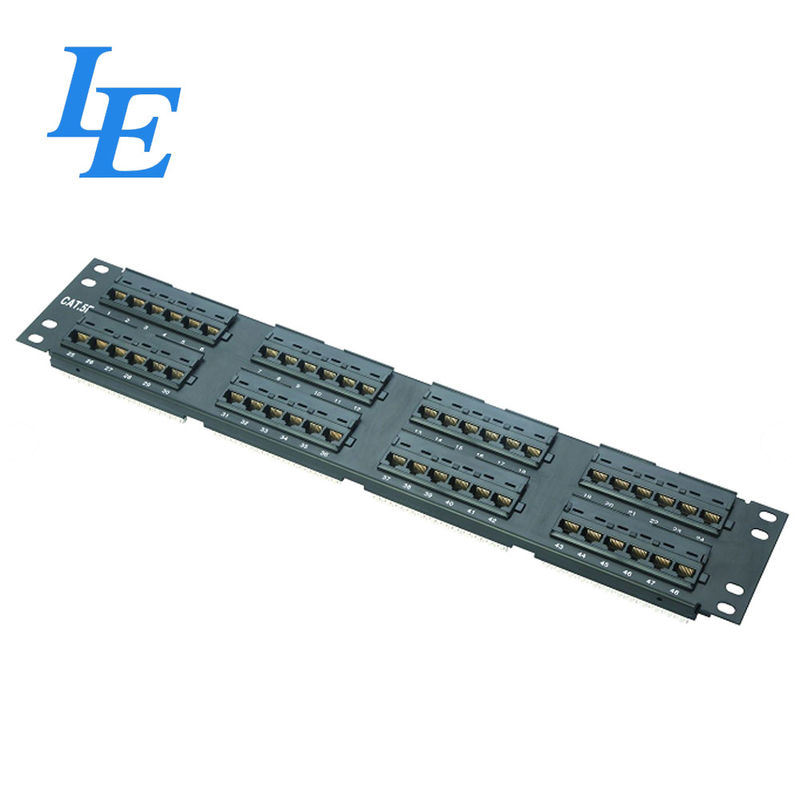 Telecommunication Cat5 Feed Through Patch Panel UTP Type 1000 Matching Cycles