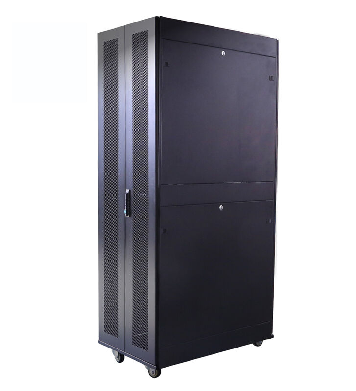 CE RoHS Approved Rackmount Cabinet System Featuring Square Hole Mounting Rails Designed for Network Equipment Housing and Data Center