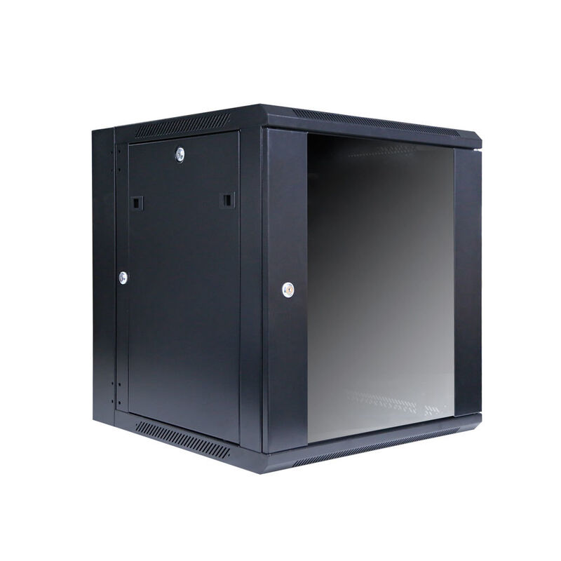 LE 4U Wall Mount Server Rack Cabinet 19 Inch Network Cabinet IEC297-2 SPCC Cold Rolled Steel Single Section Welded Frame IP20