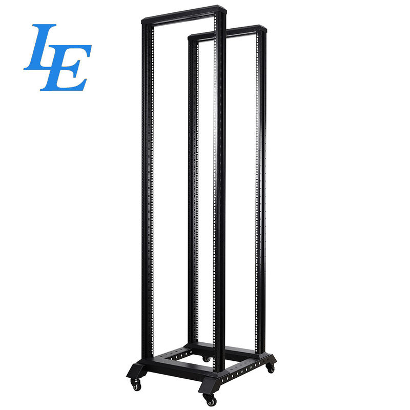 SPCC Material Open Rack 19 Inch Server Cabinet 400KG Loading Capacity CE / ROHS