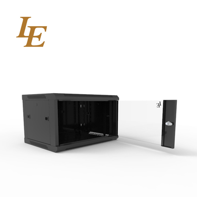 Good Quality 19 Inch 9U Wall Mount  Rack Enclosure  Server Cabinet With Locking Glass Door