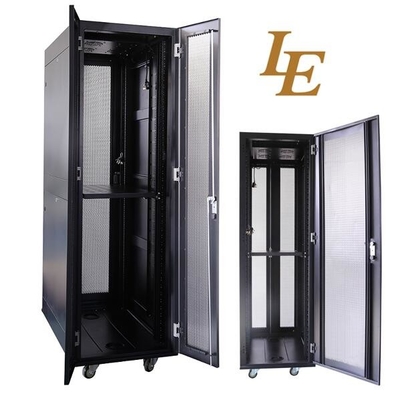 SPCC Cold Rolled Steel Material 45U 800mm Depth Network Cabinet With Double Open Door