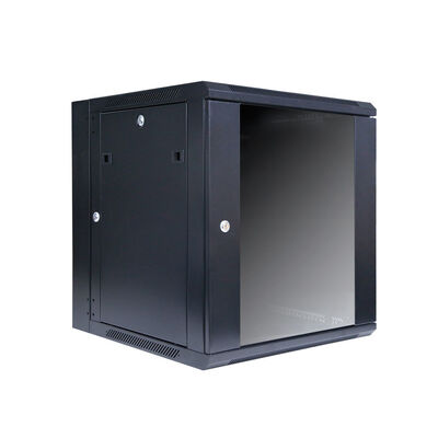 LE 4U Wall Mount Server Rack Cabinet 19 Inch Network Cabinet IEC297-2 SPCC Cold Rolled Steel Single Section Welded Frame IP20