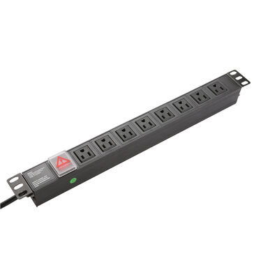 American Power Distribution Unit Industrial Use USA Socket 1U Height Aluminium Alloy
