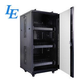 USB Server Rack Cabinet IP20 Charging Cabinet Cooling Fan System Two Handles On Top