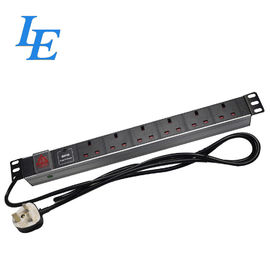 Aluminum Alloy Electrical Distribution Unit Horizontal Rack Mount Pdu BS1363 13A