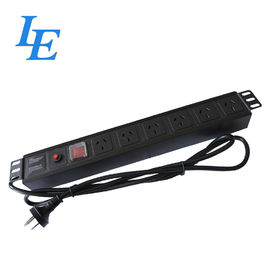 19 Inch 1u 10a 220v Power Meter Pdu 8 Ways Air Switch Network Pdu For Cabinet