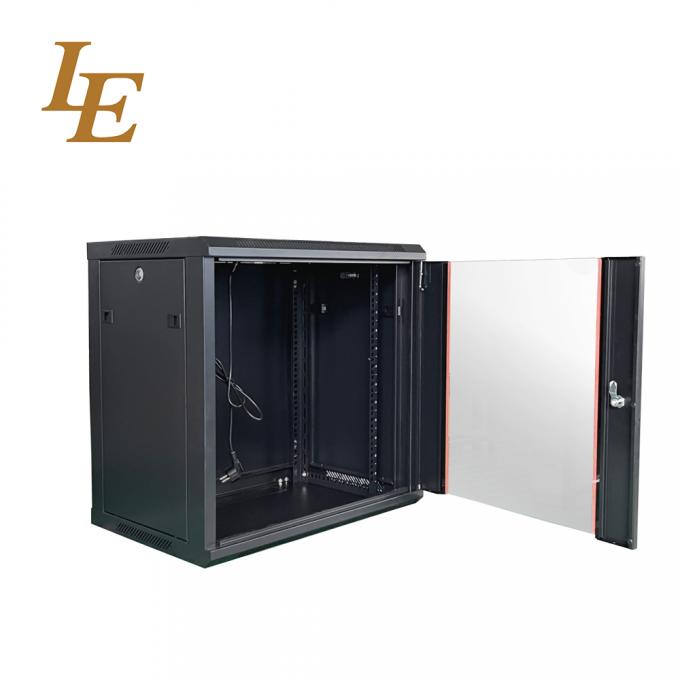 19 Inch Wall Mounted Rack Enclosure RAL9005 Black RAL9004 Black 4U 6U ...