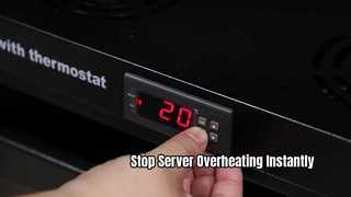 Network cabinet digital thermostat 
